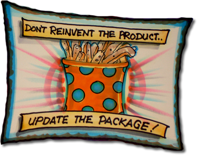 Don't reinvent the product, update the package!