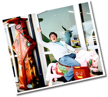 Robin goofing off and having fun as always!